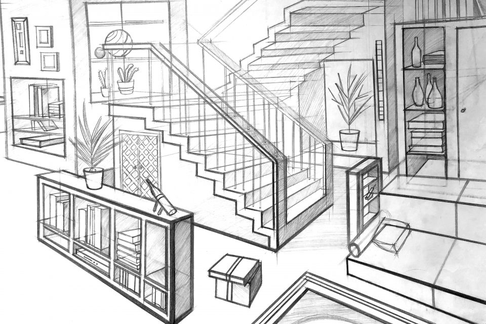 Quiet loft interior
